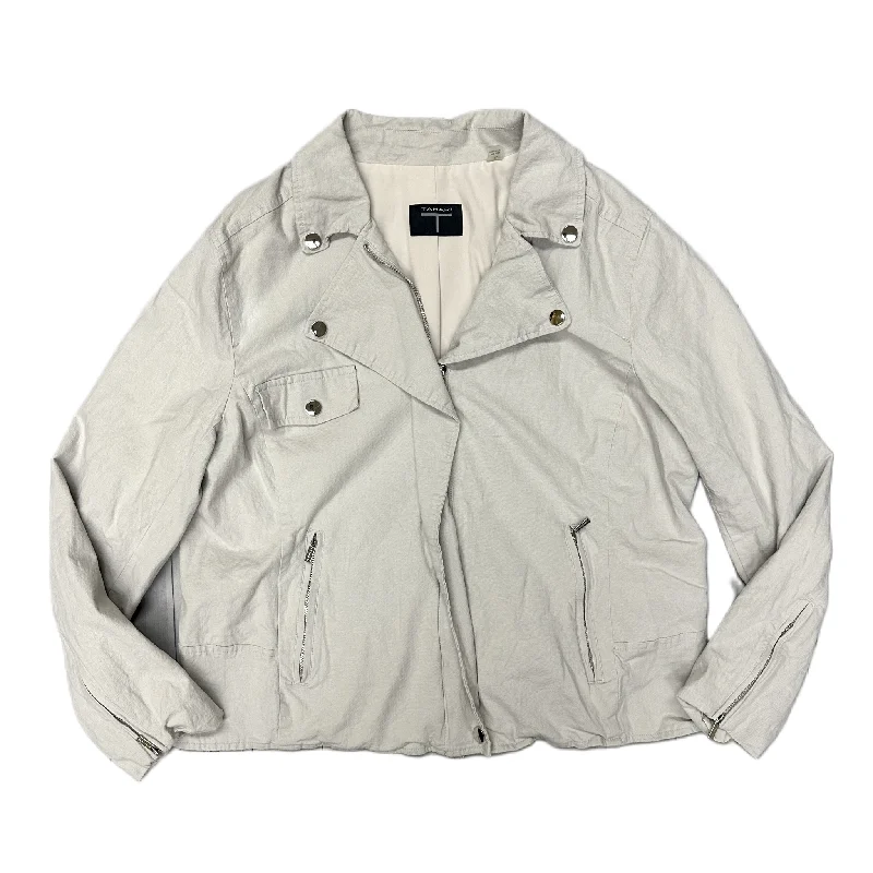 Youthful Style Jacket Utility By T Tahari In Taupe, Size: Xl
