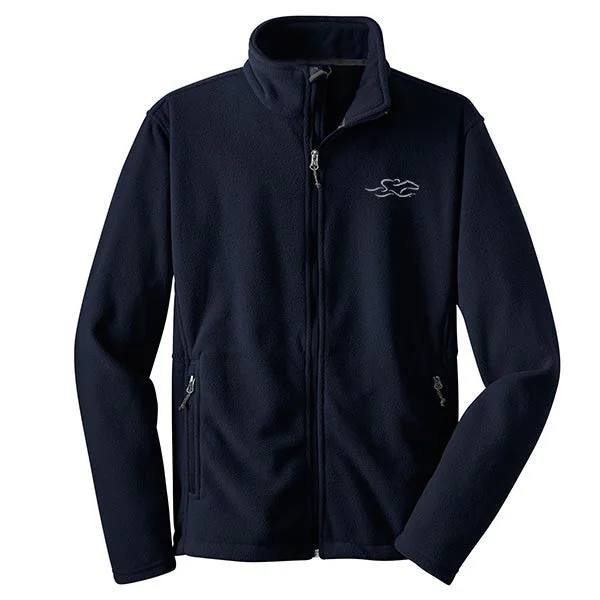 Comfortable Design Kids Ultra Soft Full Zip Fleece - Navy