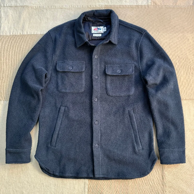 Outdoor Trend Micro Fleece CPO Shirt Jacket, Navy