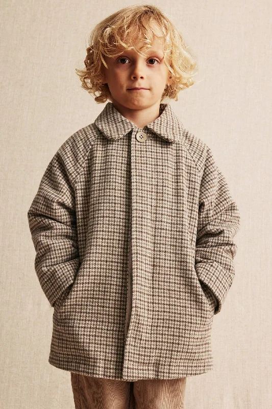 Cozy Chic Wear Baby & kids' houndstooth patterned car coat