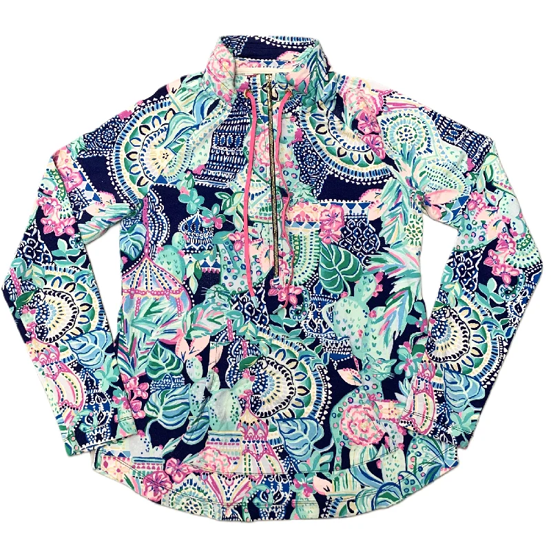 Exclusive Customization Jacket Designer By Lilly Pulitzer In Blue & Pink, Size: S