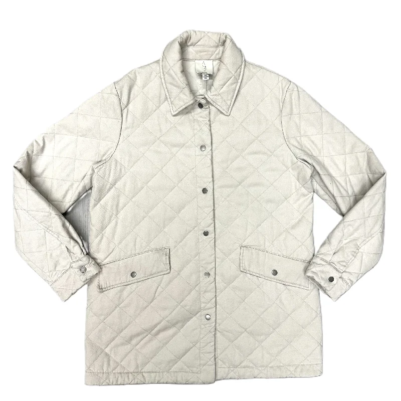 Effortless Comfort Jacket Puffer & Quilted By Joie In Grey, Size: M