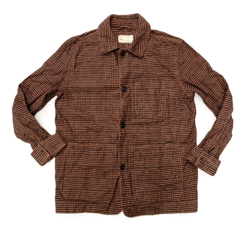 Cozy Look Jacket Shirt By Everlane In Plaid Pattern, Size: S