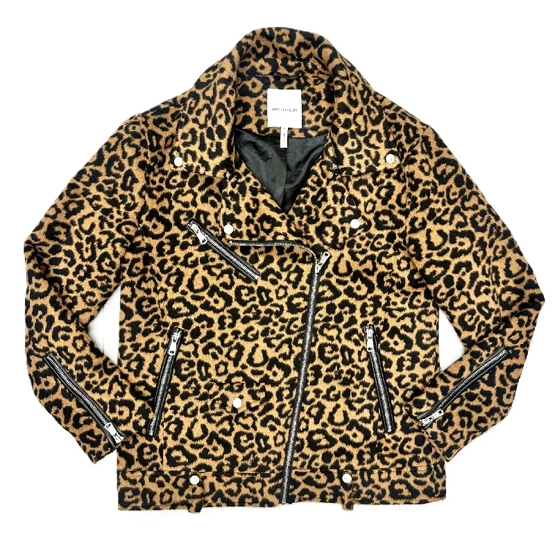 Comfy Chic Jacket Moto By Avec Les Filles In Leopard Print, Size: S