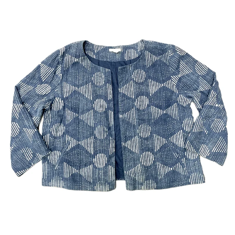Soft Textures Jacket Other By Eileen Fisher In Blue Denim, Size: Xl