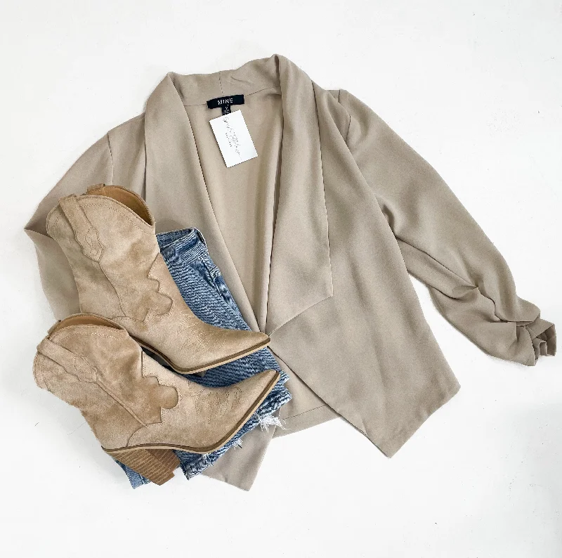 Fashion Style Verona Breeze Blazer - Khaki