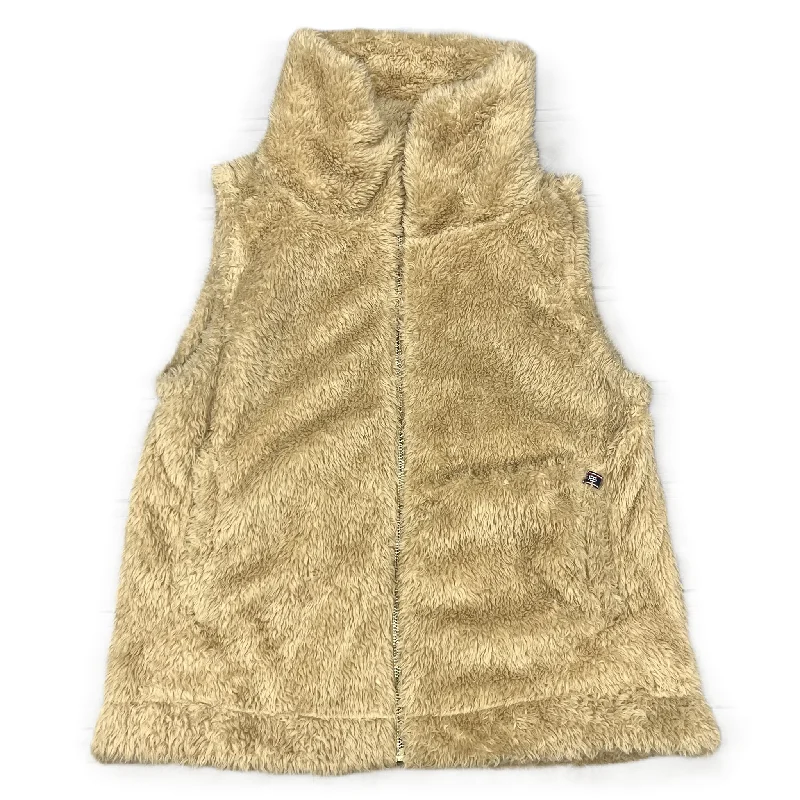 Exquisite Tailoring Vest Faux Fur & Sherpa By Tommy Hilfiger In Tan, Size: S