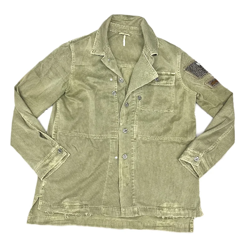 Luxury Classic Jacket Utility By Free People In Green, Size: S