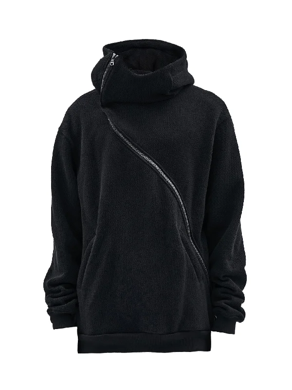 Retro Prints gurutze textured cotton hoodie