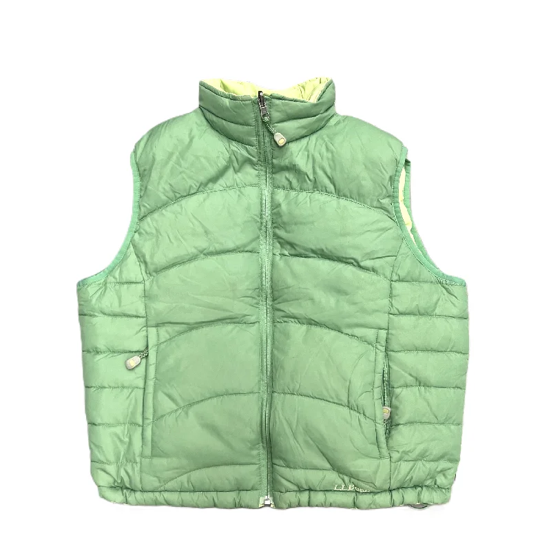 Casual Style Vest Puffer & Quilted By L.l. Bean In Green, Size: L