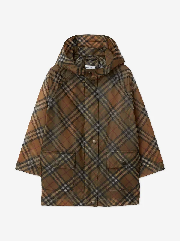 Easy Style Burberry Girls Archive Check Emilia Jacket in Beige