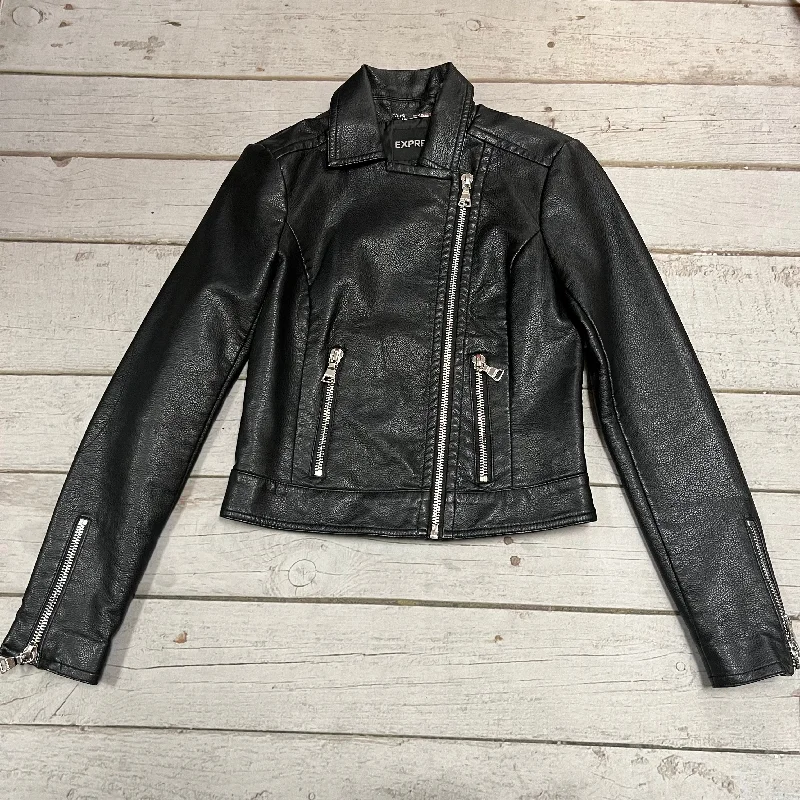 Effortless Wear Jacket Leather By Express  Size: Xs