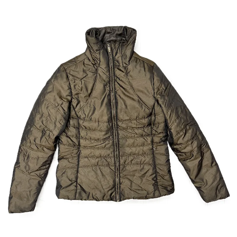 Fashion Touch Coat Puffer & Quilted By Carole Little In Bronze, Size: S