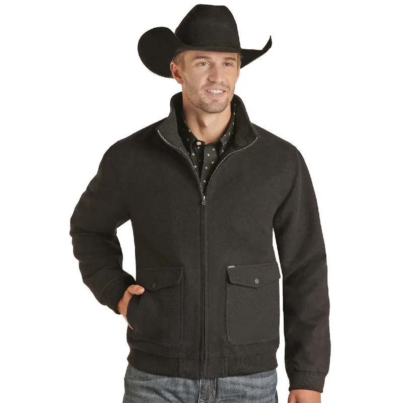 Street Cool Panhandle Men's Black Bomber Coat