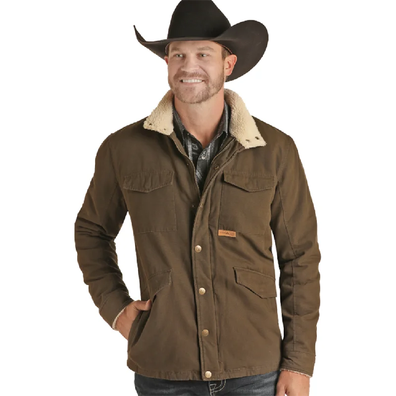 Light And Breathable Panhandle Brushed Olive Canvas Jacket