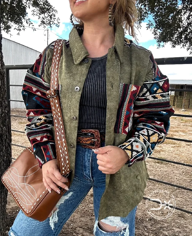 Cozy Layers The Beckman Aztec Oversized Jacket