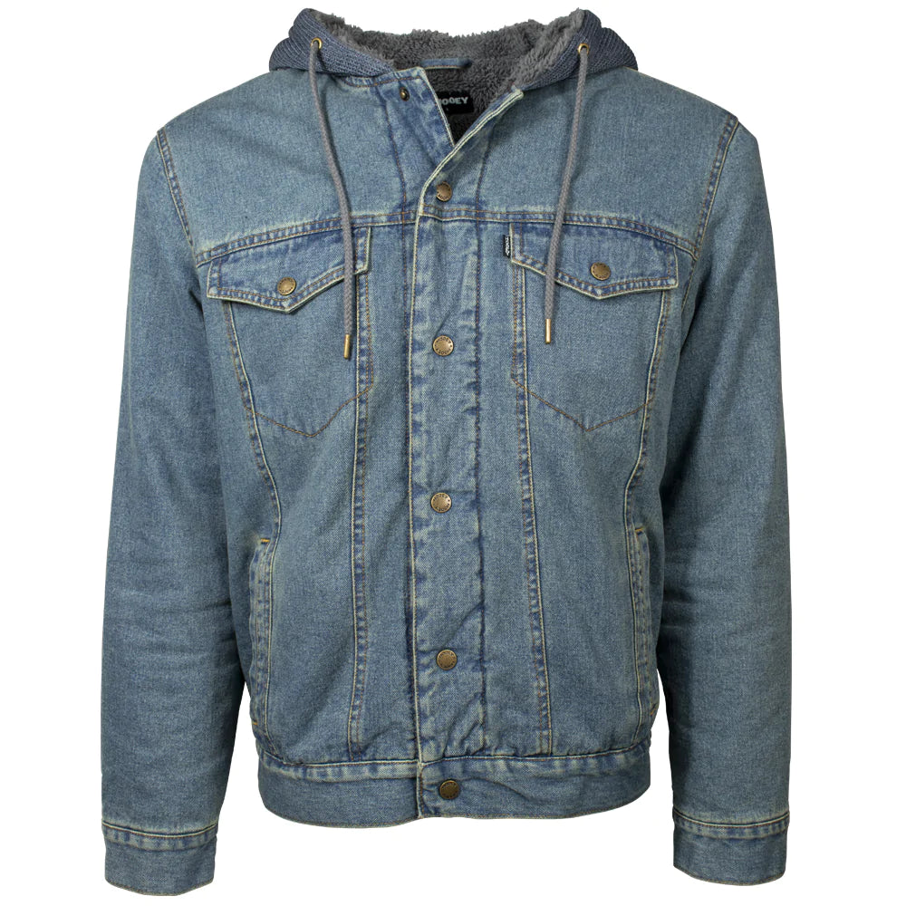 Dessert Matching Hooey Denim Jacket With Hood