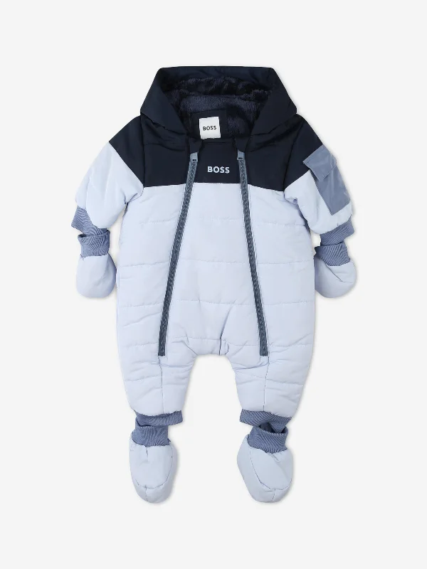 Versatile Style BOSS Baby Boys Snowsuit ih Blue
