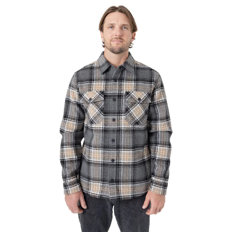 Sweet Breath Front Snap Fleece Jacket - Greypld