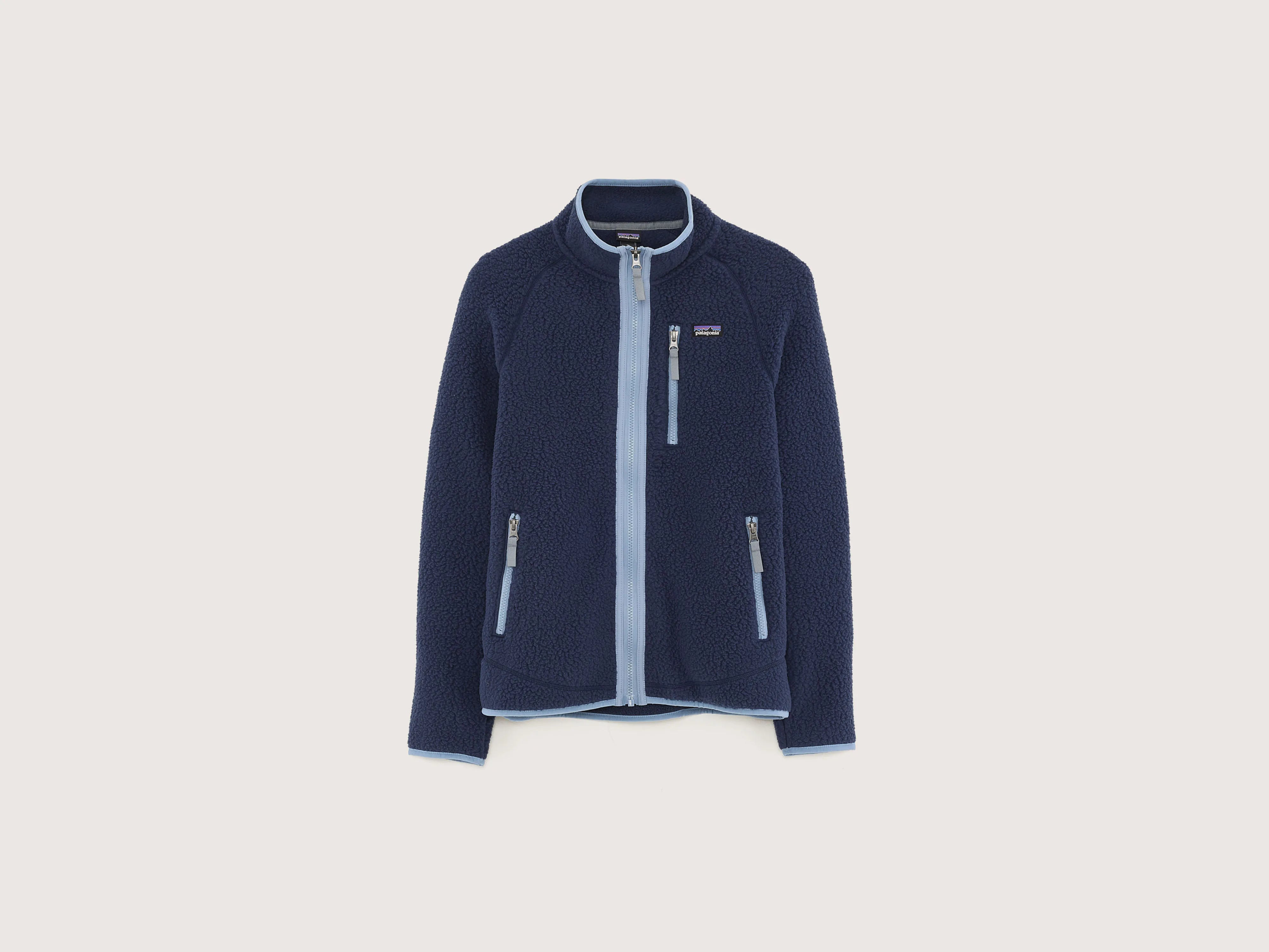 Trendy Items Kids' Retro Pile Fleece Jacket (242 / B / NAVY)