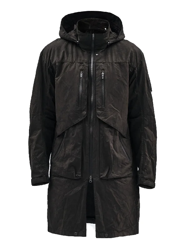 Stylish Comfort unai adjustable coat etaproof shadow dye