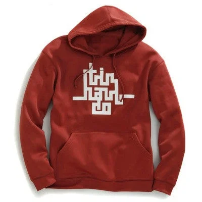 Minimal Style Red Tin Haul Hoodie  - 10MDFL14