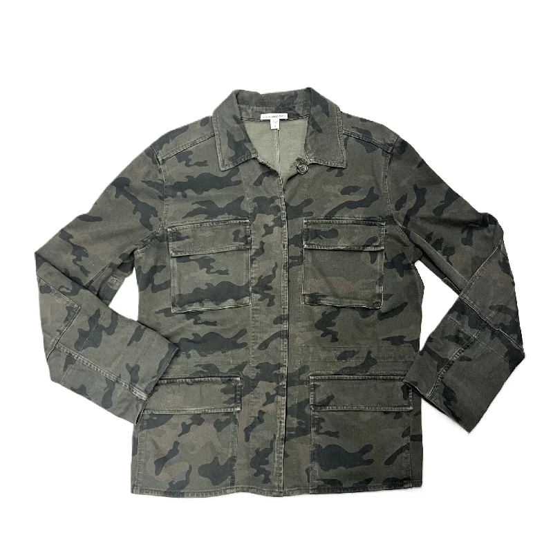 High-end Wear Jacket Utility By James Perse In Camouflage Print, Size: L
