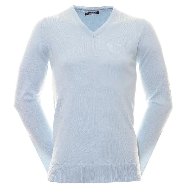 Stylish Comfort J.Lindeberg Lymann Knitted Golf Sweater Skyway - SS24