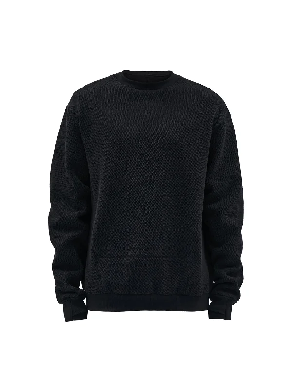 Fashionable Ease harria crewneck textured cotton jersey