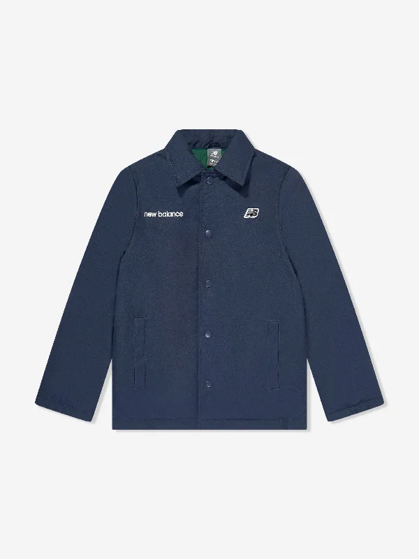 Cozy Outfit New Balance Boys Premium Coach Jacket in Navy