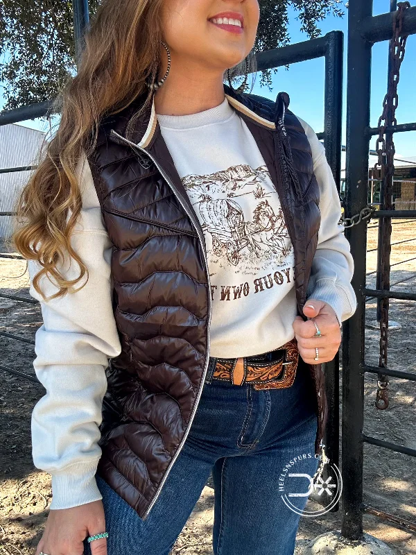 Cozy Pants Ariat Ideal Down Vest ~ Mole