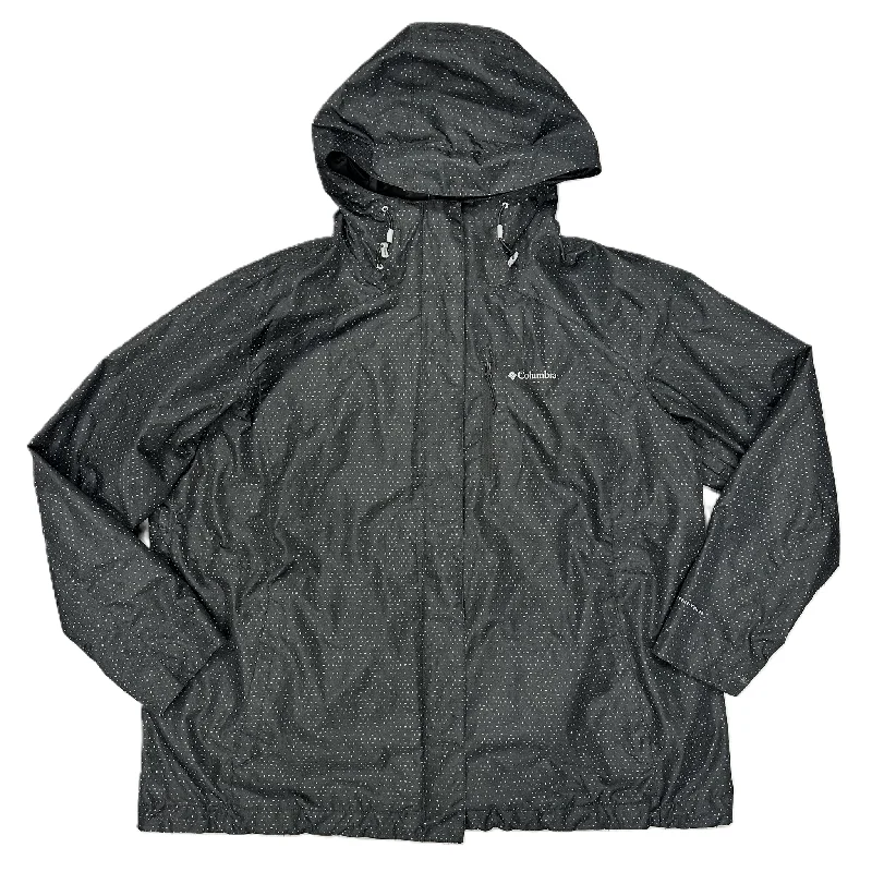 Goddess Style Jacket Windbreaker By Columbia In Polkadot Pattern, Size: 3x