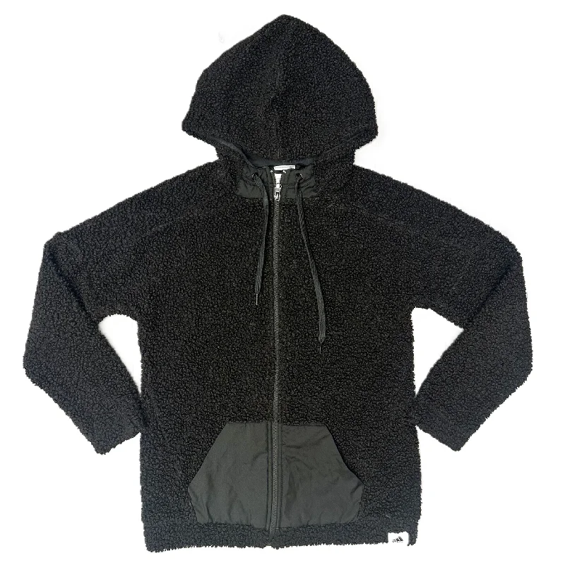Everyday Comfort Jacket Faux Fur & Sherpa By Adidas In Black, Size: S