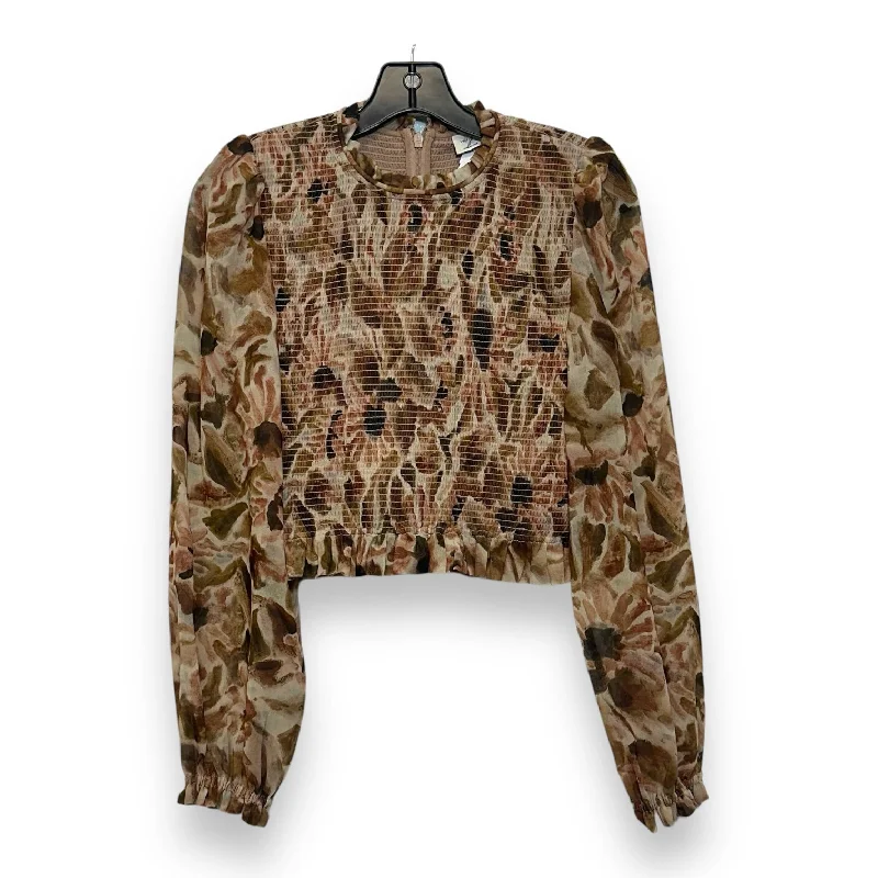 Cozy Sweaters Top Long Sleeve By Wilfred In Floral Print, Size: S