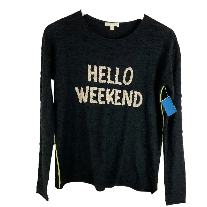 Easygoing Fashion Top Long Sleeve By Clothes Mentor In Black, Size: Xs