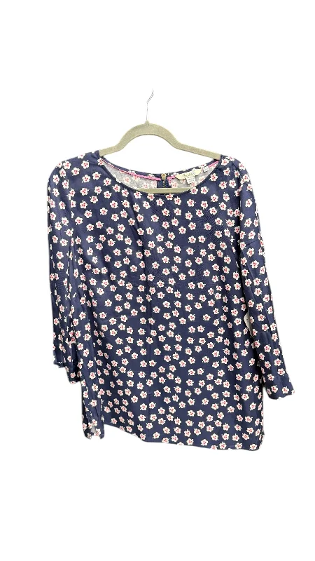 Luxe Comfort Top 3/4 Sleeve By Boden In Floral Print, Size: Xl