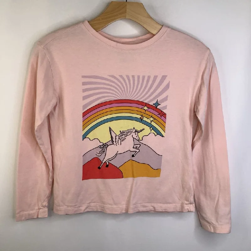Elegant And Casual Size 8 (130): Hanna Andersson Pink/Rainbow Unicorn Long Sleeve Shirt Elegant And Casual Size 8 (130): Hanna Andersson Pink/Rainbow Unicorn Long Sleeve Shirt