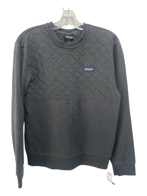 Fashion Design Patagonia Size S Dark Gray Cotton Blend Quilted Sweatshirt Long Sleeve Shirt Fashion Design Patagonia Size S Dark Gray Cotton Blend Quilted Sweatshirt Long Sleeve Shirt
