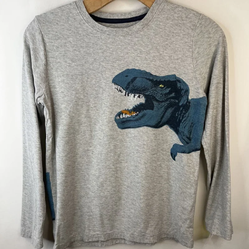 Versatile Items Size 12: Tea Collection Light Grey Blue T-Rex Long Sleeve T