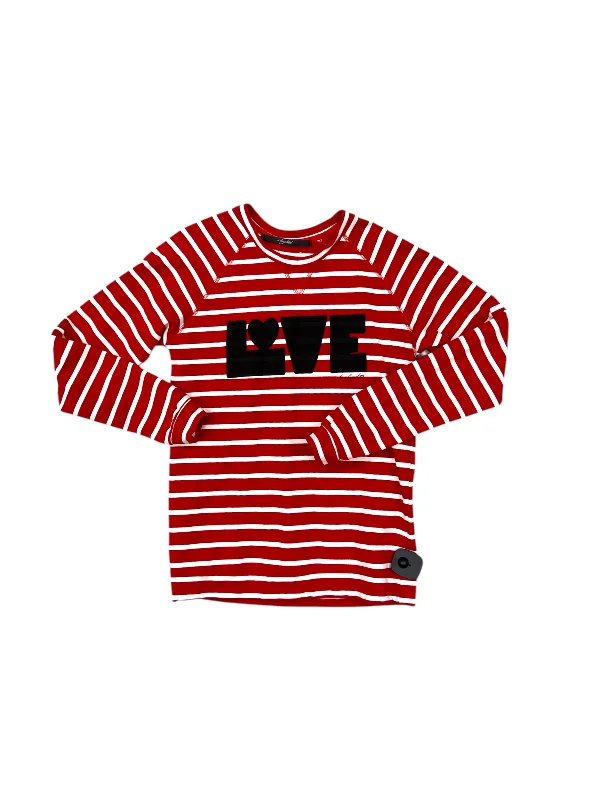 Comfortable Tops Top Long Sleeve By A BICYCLETTE In Red & White, Size: M