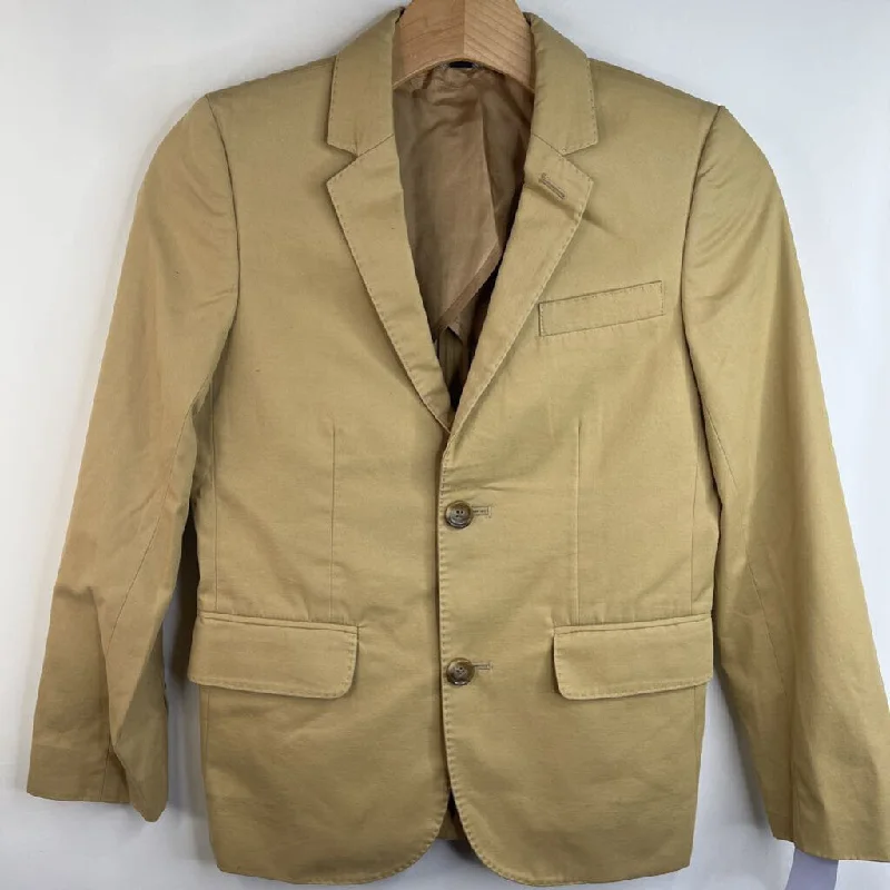 Luxury Temperament Size 10: Crewcuts Tan Collared Button-Up Long Sleeve Shirt