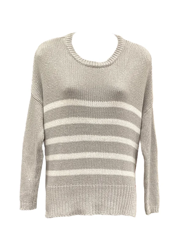Light Comfort Top Long Sleeve By Clothes Mentor In Beige, Size: S