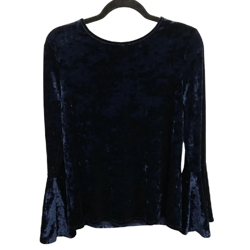 Soft Textures Top Long Sleeve By Beachlunchlounge In Blue, Size: S