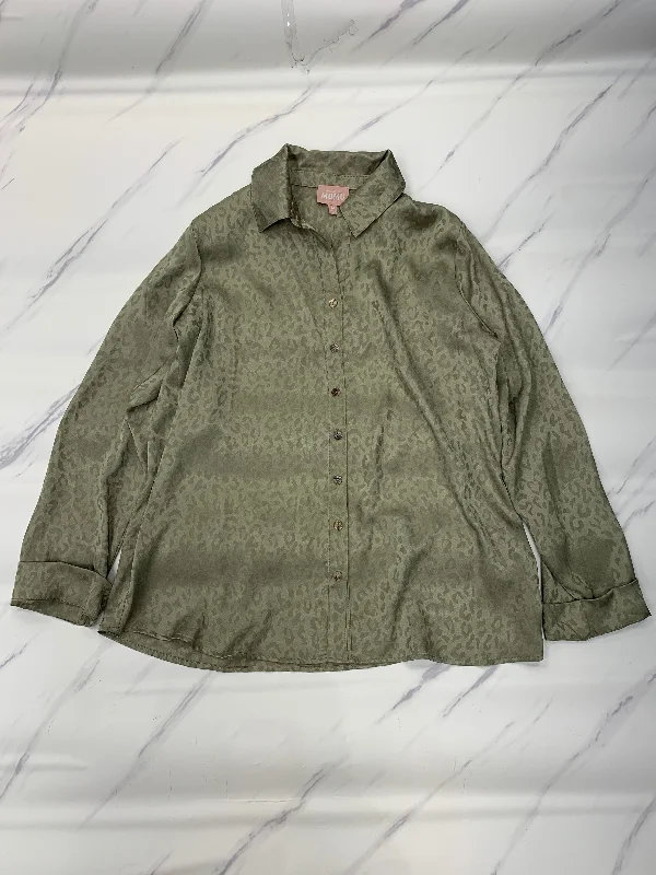 Fashion Comfort Top Long Sleeve By Mumu In Green, Size: M