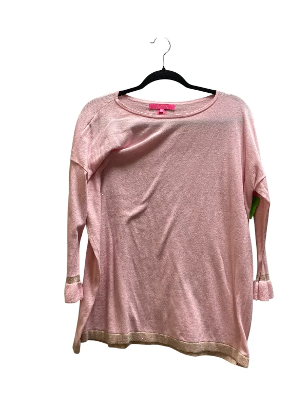 Comfort Fit Top Long Sleeve Basic By Lilly Pulitzer In Pink, Size: S