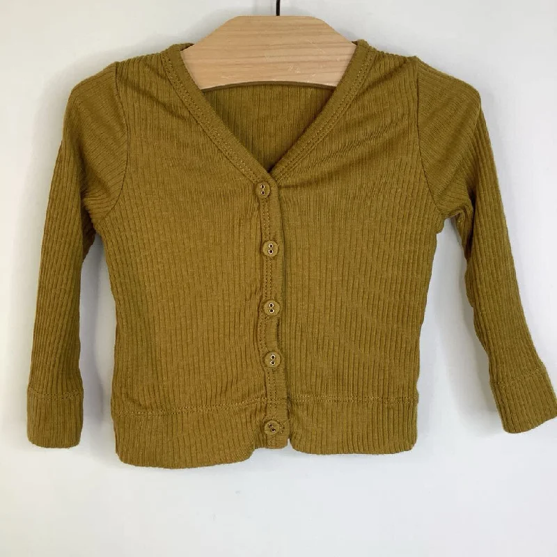 Double-sided Wear Size 3-6m: Jamie Kay Brown Button-Up Long Sleeve Shirt