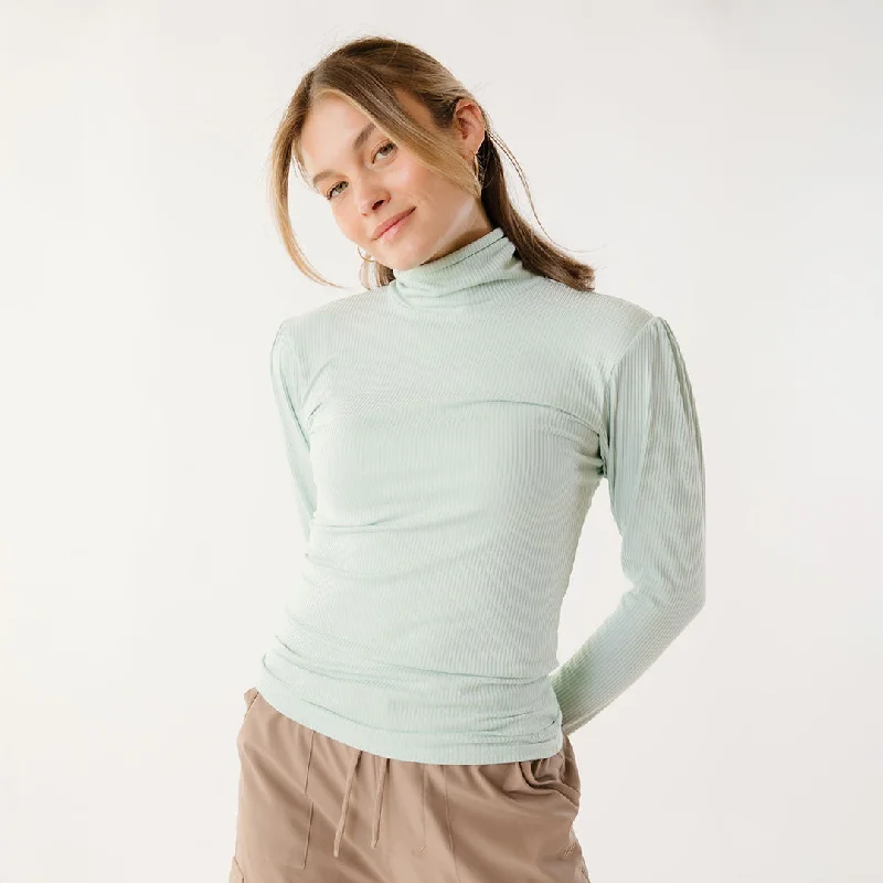 Basic Version Tessa Long Sleeve, Mint Ice