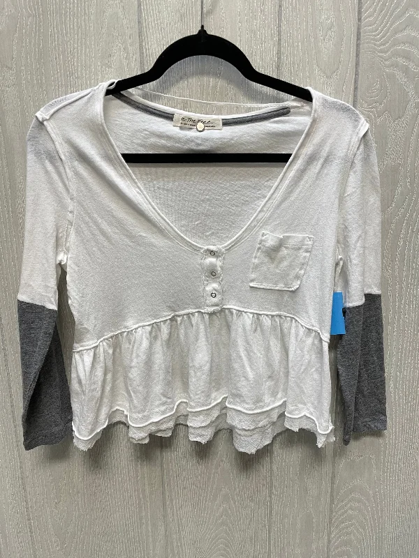 Casual Chic Wear Top Long Sleeve By We The Free In White, Size: S