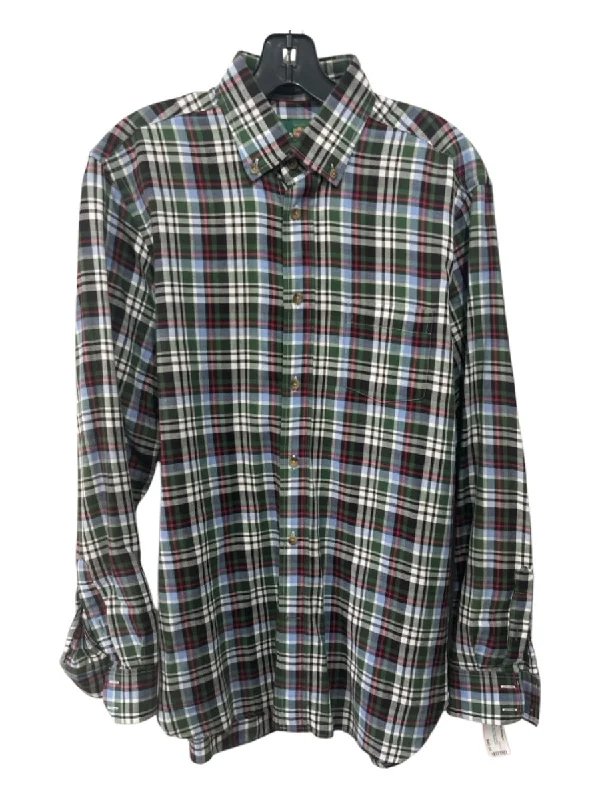 Stylish Ease Alan Paine Like New Size M Green & Light Blue Cotton Blend Long Sleeve Shirt Stylish Ease Alan Paine Like New Size M Green & Light Blue Cotton Blend Long Sleeve Shirt