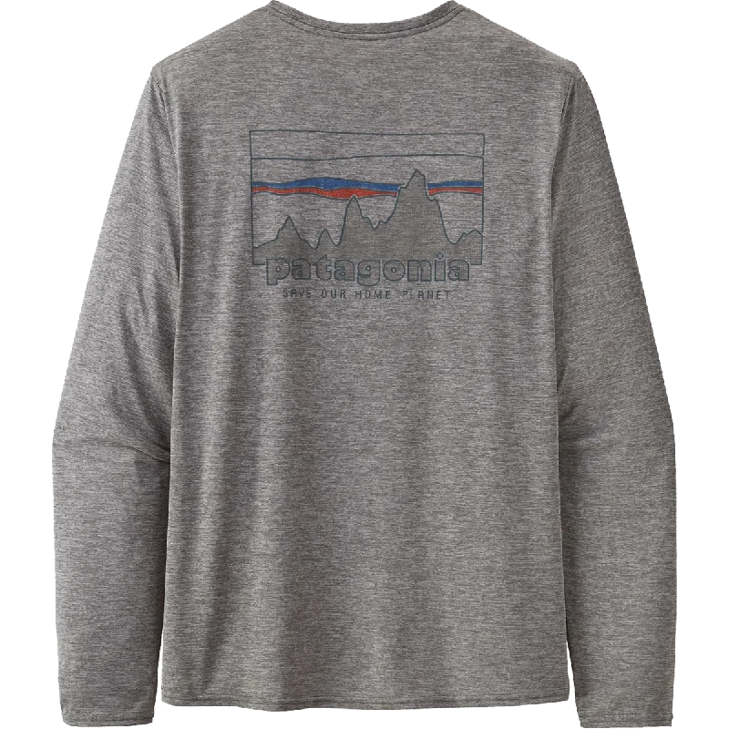 High Street Series Men's Long Sleeve Capilene Cool Daily Graphic Shirt